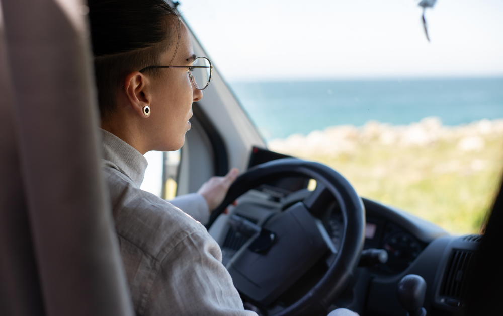 woman driving